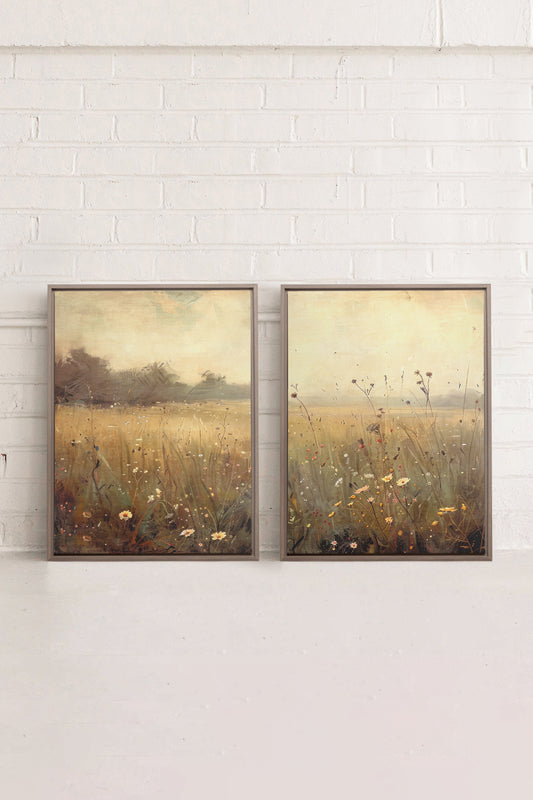 COMBINAISON GREENSCAPE (2 Oeuvres sur toile étirée)
