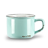 Tasse à cappuccino Enamel - Bleu