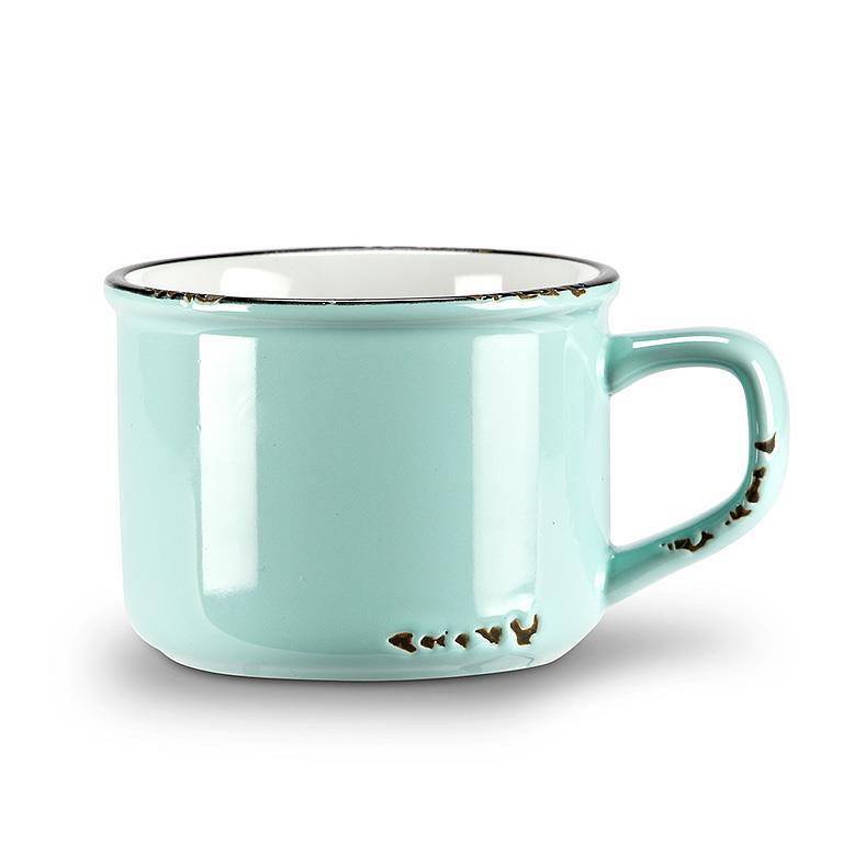 Enamel cappuccino cup - Green