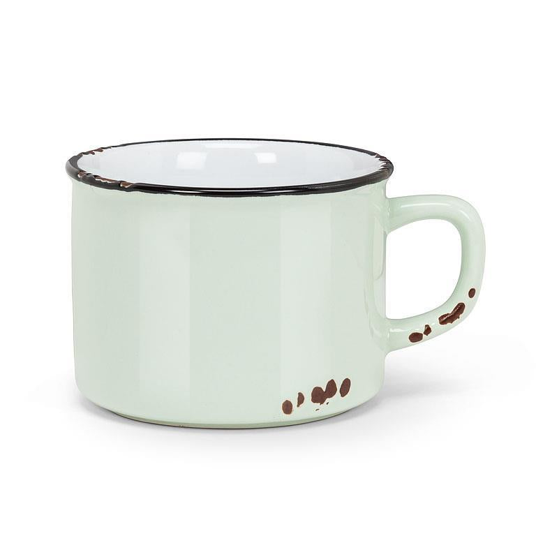 Enamel cappuccino cup - Green