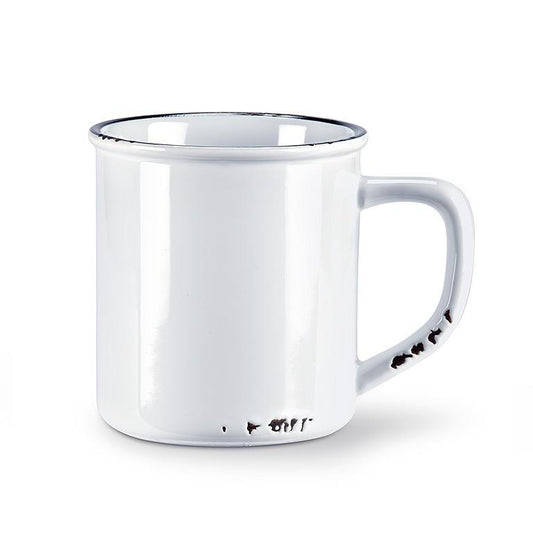 Enamel Coffee Mug - White