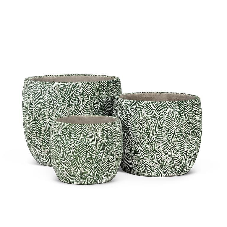Cache-Pots Feuilles Vertes