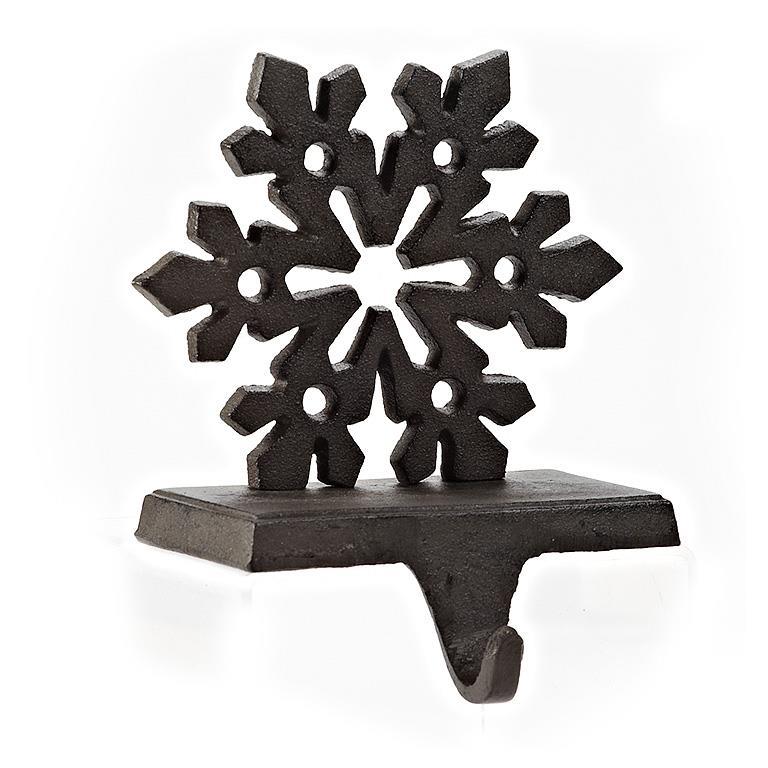Support à bas de Noël - Flocon noir