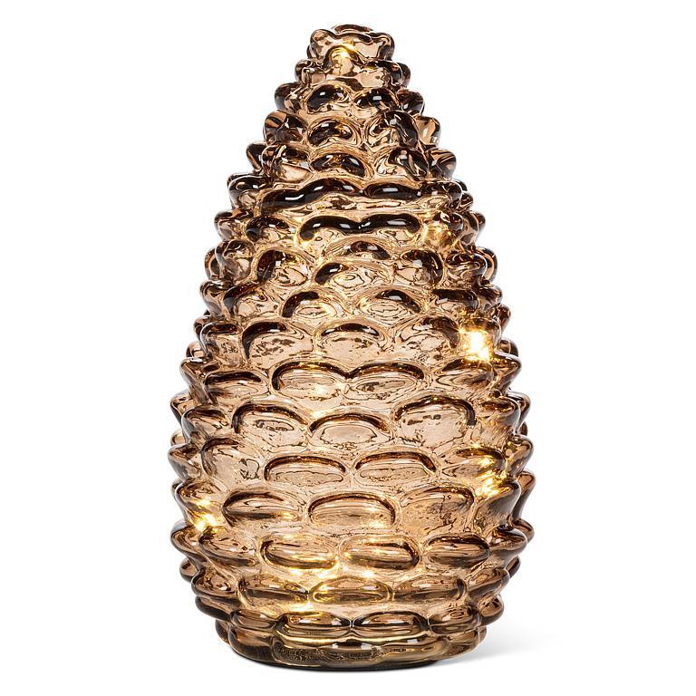 Grande lampe en pomme de pin - Ambre