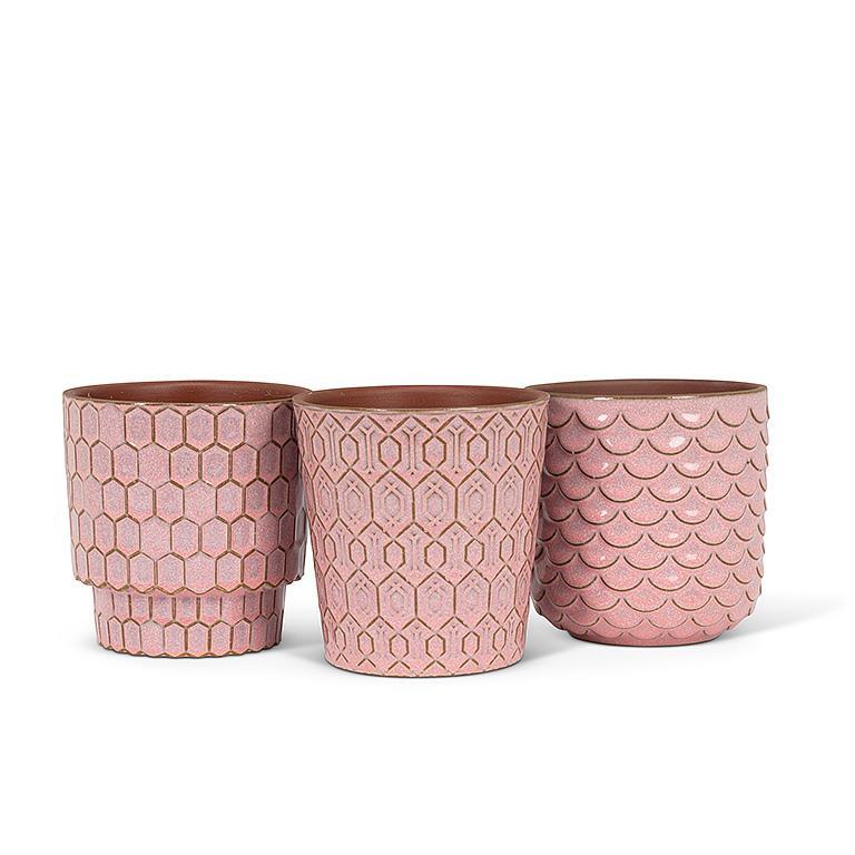 Petit cache-pot texturé Rosa