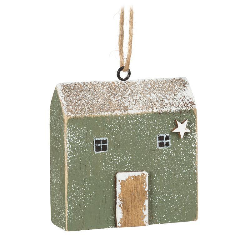 Ornement maison avec étoile