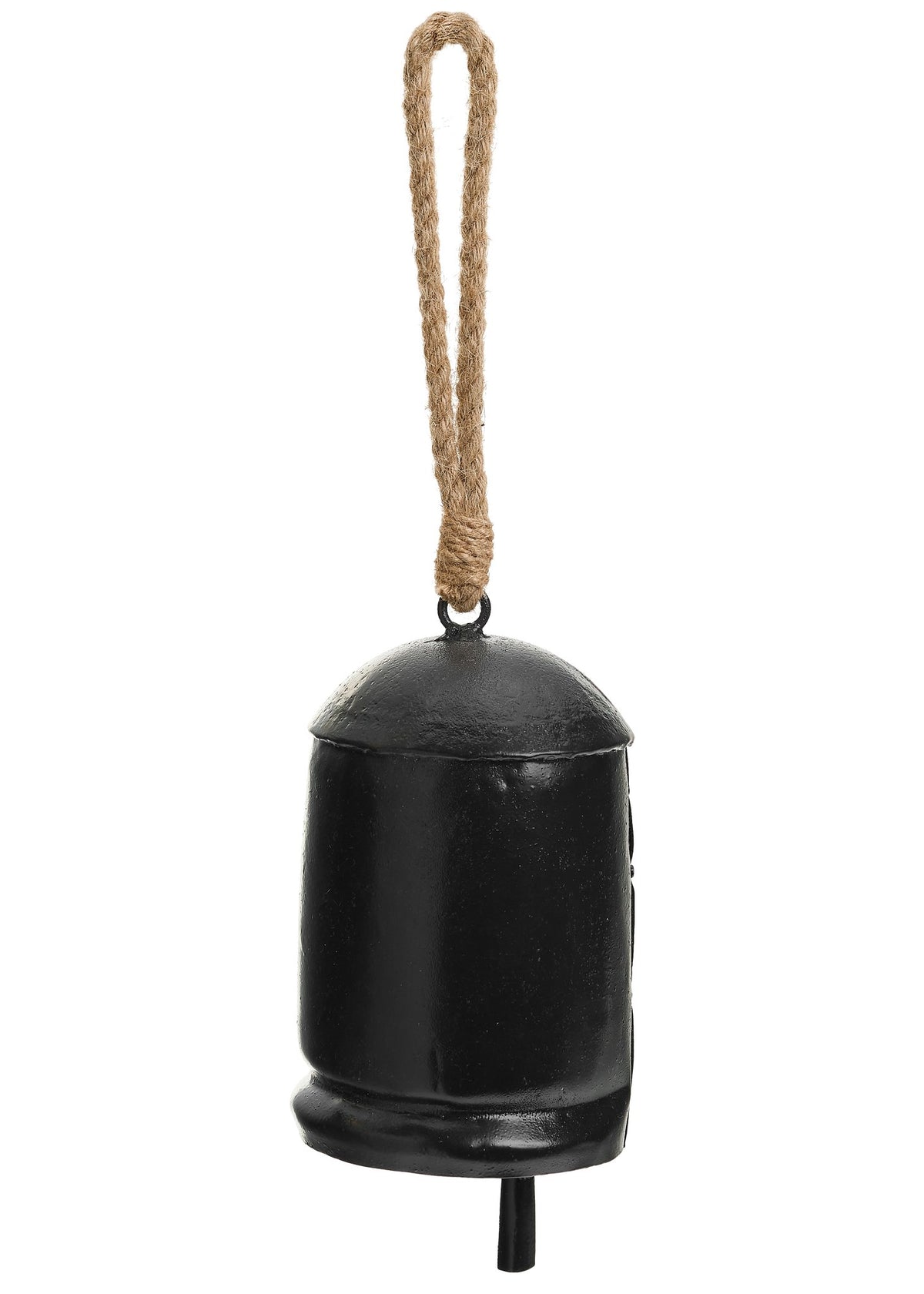 Cloche décorative antique en fer noir