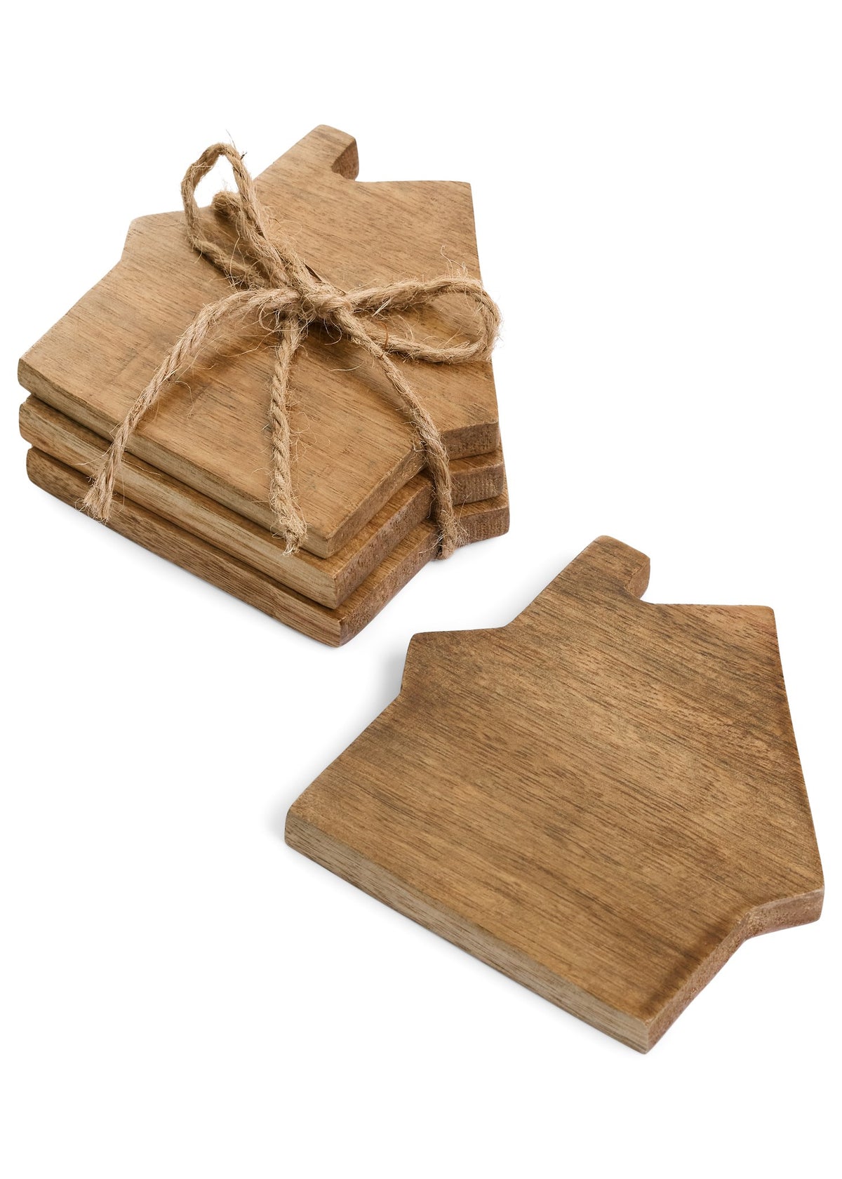 Sous-verres maison en bois de manguier