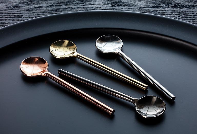 Small golden spoon