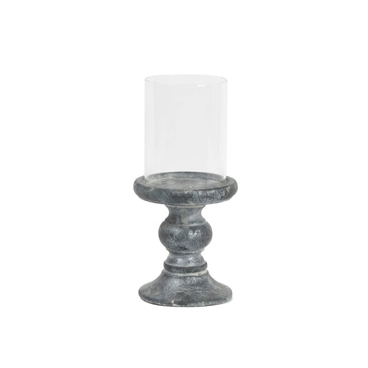 Porte-Bougie sur base noire vieillie