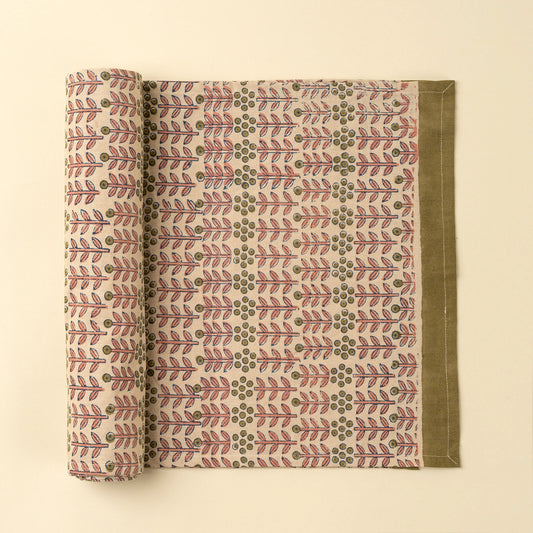 Chemin de table Floria imprimé - Rose & Olive