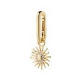 CHARM maxi recycled heart pendant - gold plated