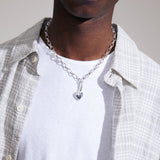 CHARM maxi recycled heart pendant - gold plated