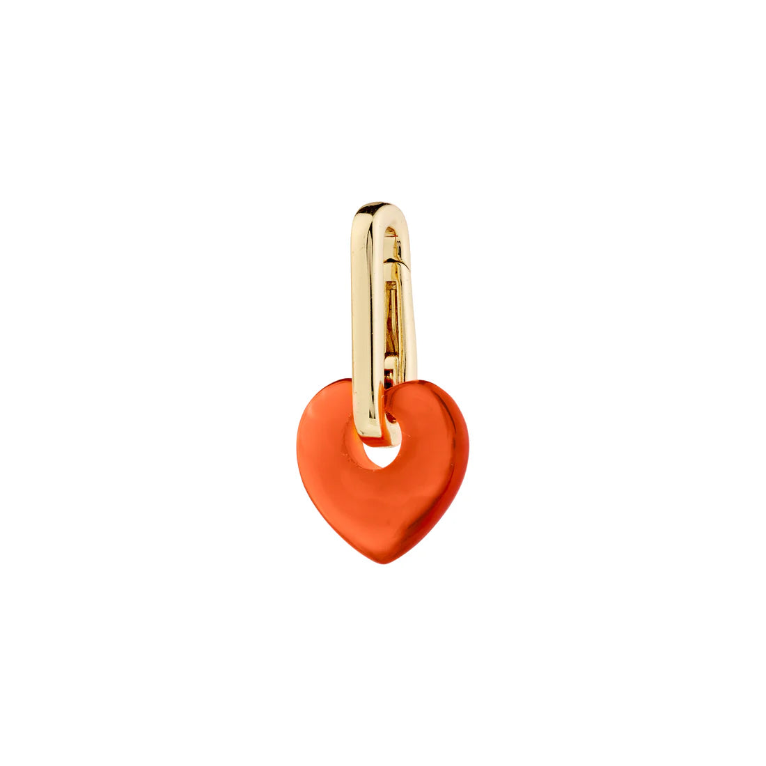 CHARM Pendentif Coeur Coloré - Plaqué Or