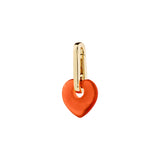 CHARM Pendentif Coeur Coloré - Plaqué Or