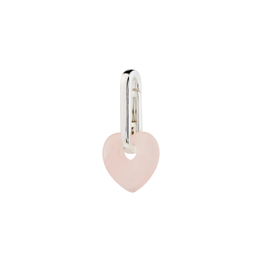 CHARM Colorful Heart Pendant - Silver Plated