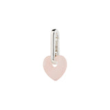 CHARM Colorful Heart Pendant - Silver Plated