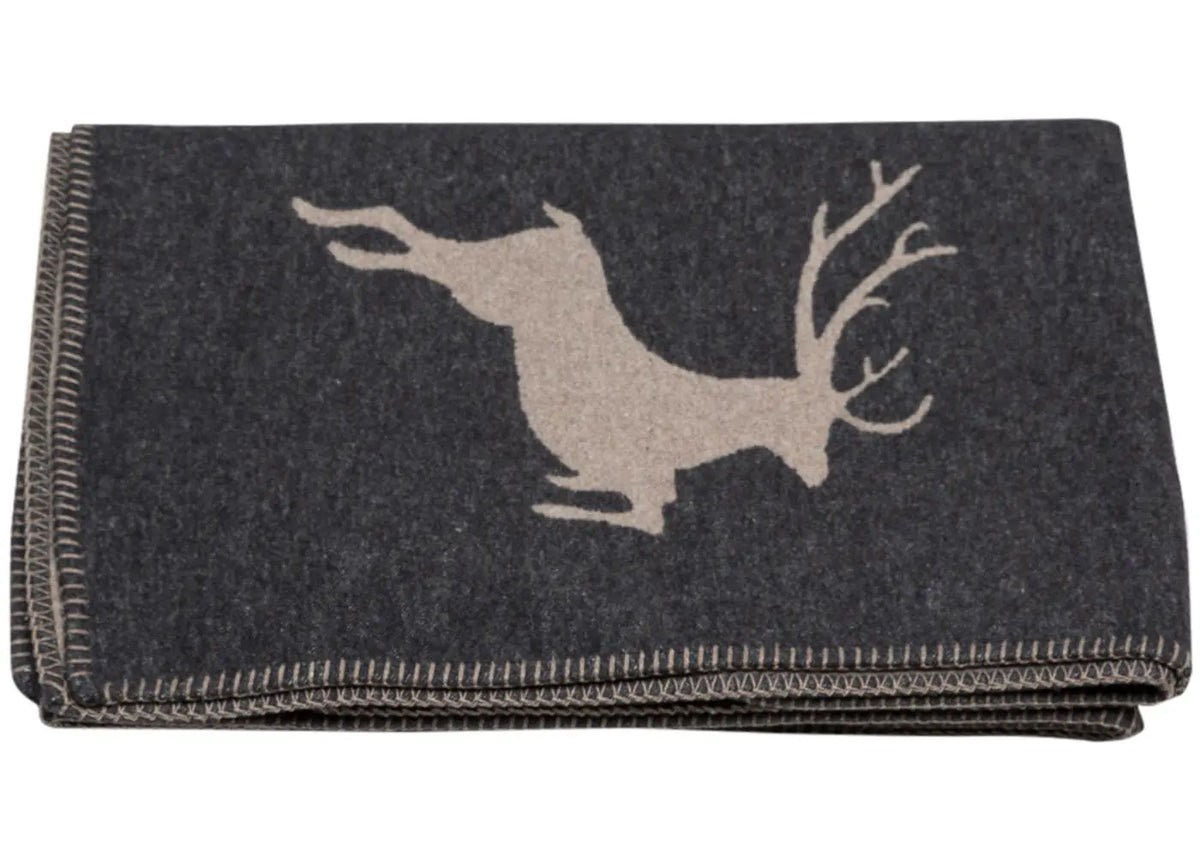 Sylt Blanket - Deer Charcoal