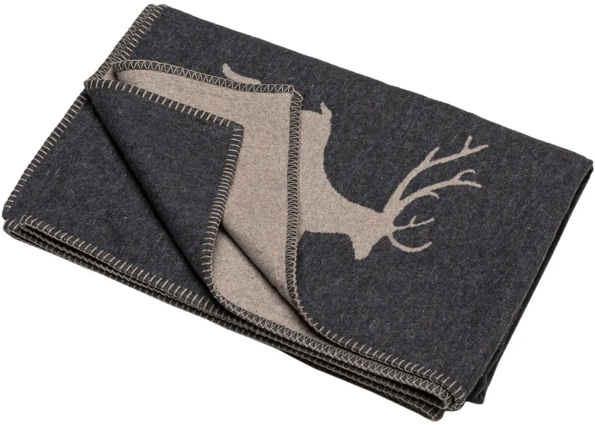 Sylt Blanket - Deer Charcoal