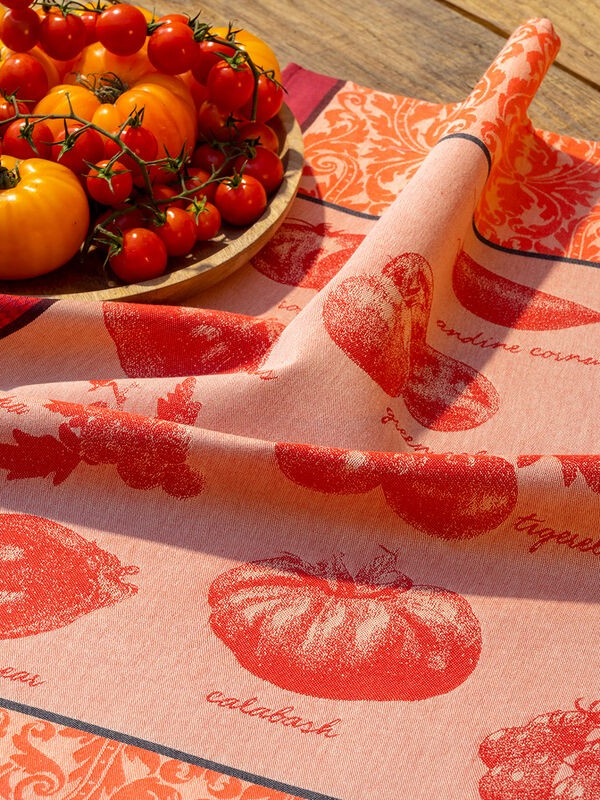 Torchon Tomates Etc Rouge – Le Jacquard Français
