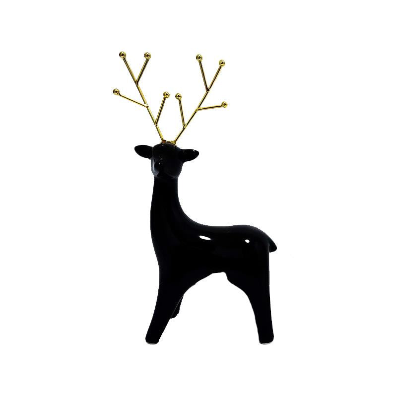 Black Ceramic Reindeer