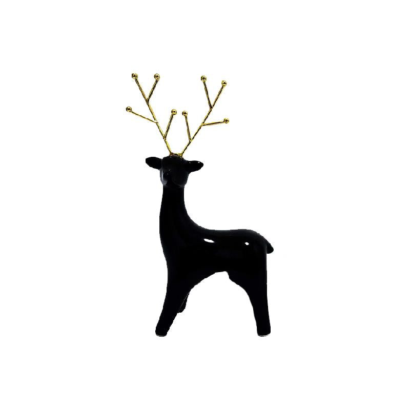 Black Ceramic Reindeer