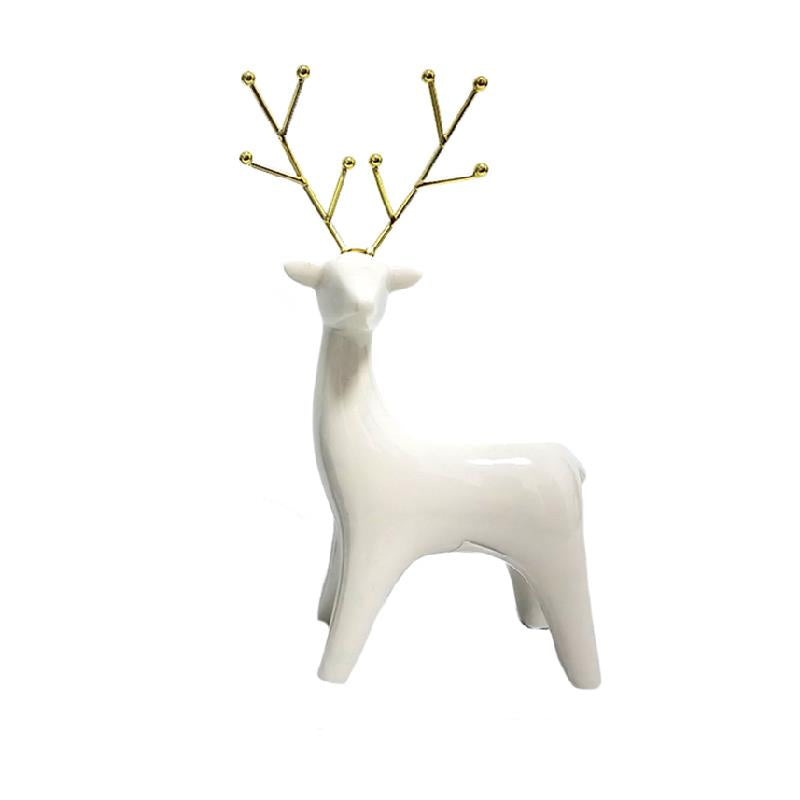 White Ceramic Reindeer