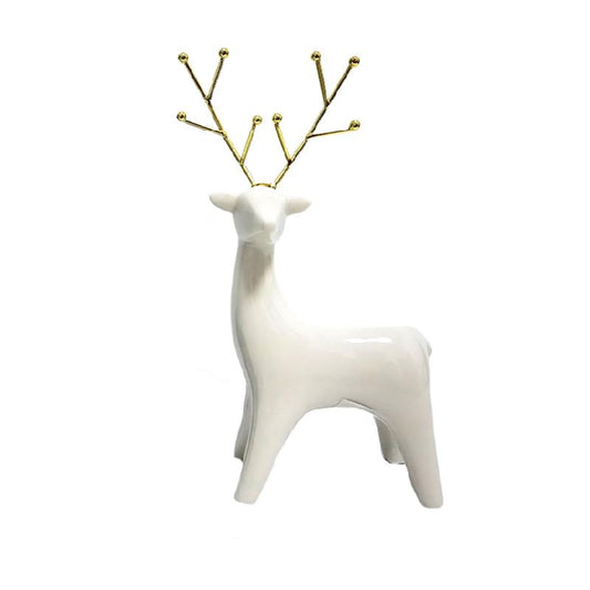 White Ceramic Reindeer