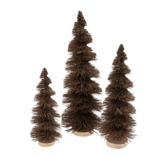 Spiral Fir Tree - Brown