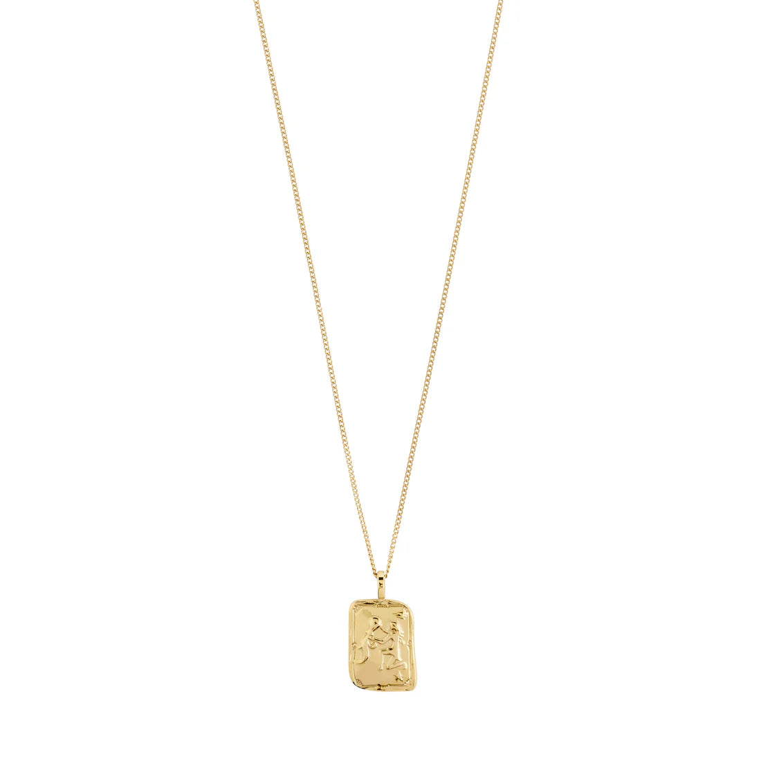 AQUARIUS Zodiac Necklace - Gold Plated