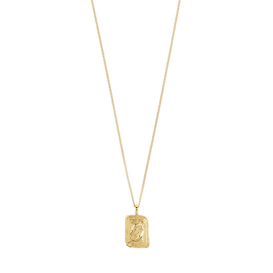PISCES Zodiac Necklace - Gold Plated