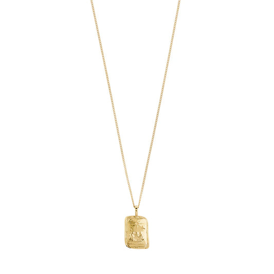 GEMINI Zodiac Necklace - Gold Plated