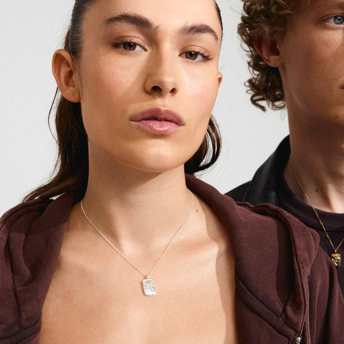 AQUARIUS Zodiac Necklace - Silver Plated