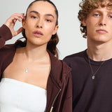 GEMINI Zodiac Necklace - Silver Plated
