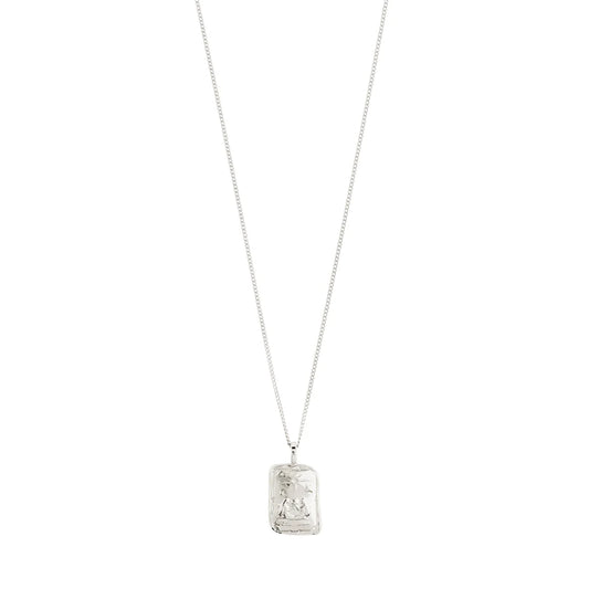 GEMINI Zodiac Necklace - Silver Plated