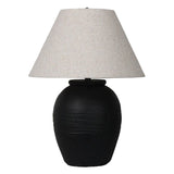 Lampe de Table Artisanale - Noir