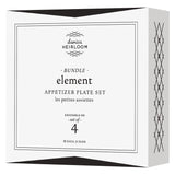 Element - Ensemble de 4 assiettes à apéritif