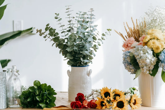 Dried eucalyptus bouquet