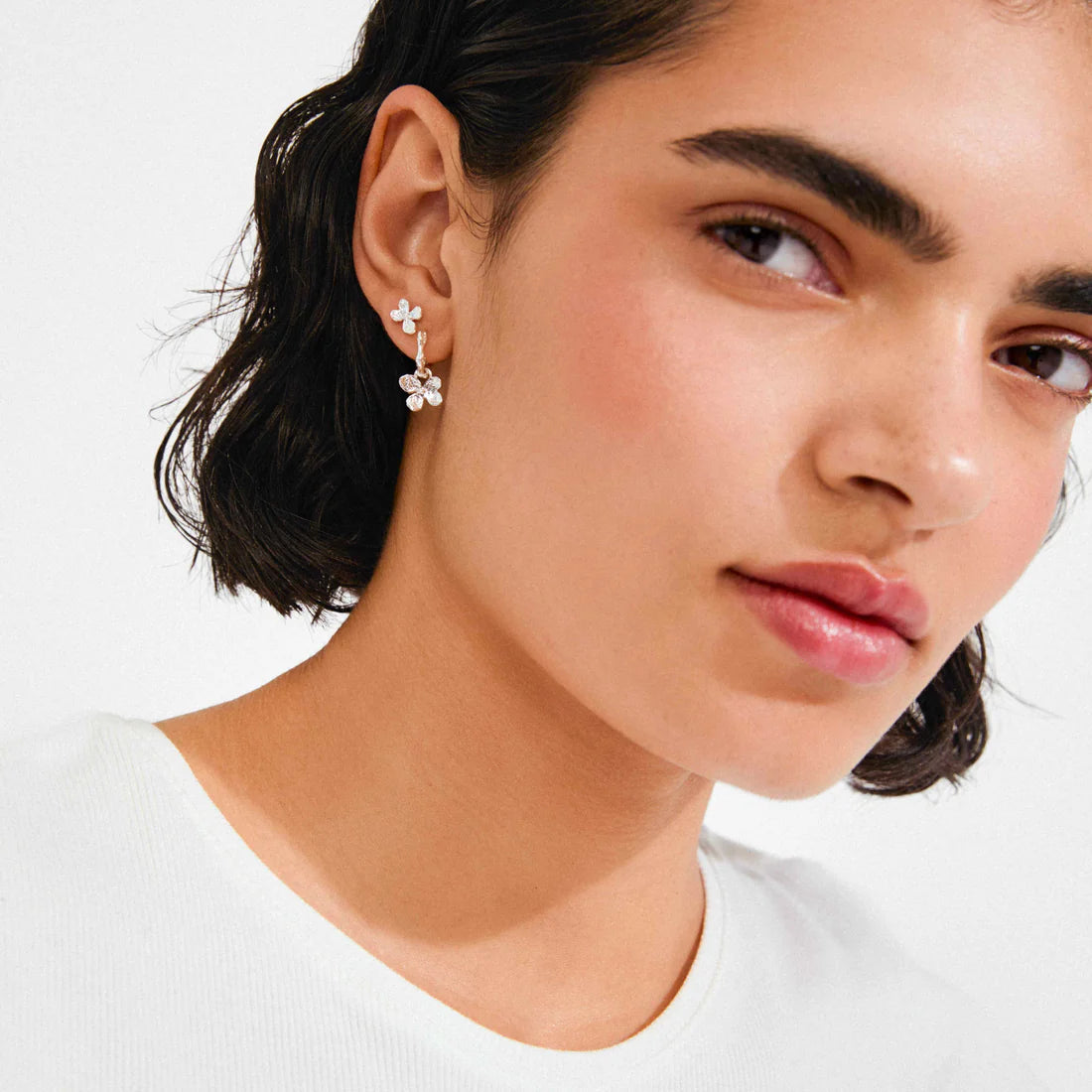 AJANI 2-in-1 Flower Earrings