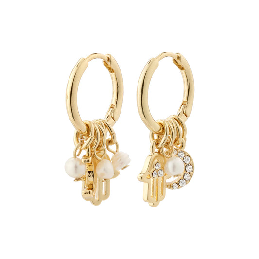 AICA Solid Hoop Earrings - Silver Plated