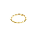 LULU bague à chaîne recyclé - plaqué or