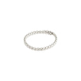 LULU bague en corde recyclé - plaqué argent