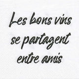 Napkin - Good wines are shared among friends