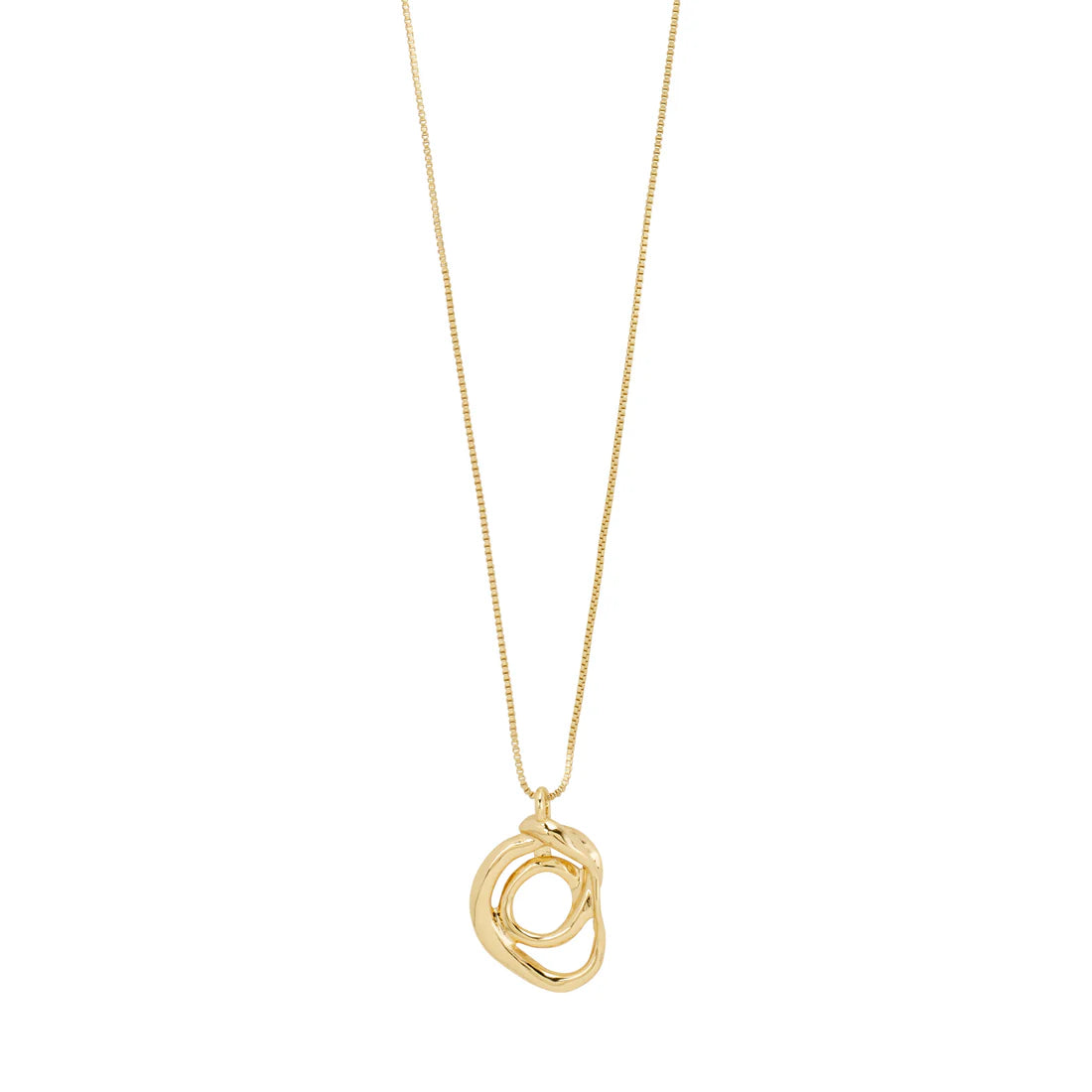 DIEGO Spiral Pendant Necklace - Gold Plated