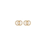 JOLINA Boucles d'oreilles cristal - Plaqué Or