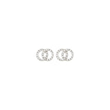 JOLINA Boucles d'oreilles cristal - Plaqué Argent