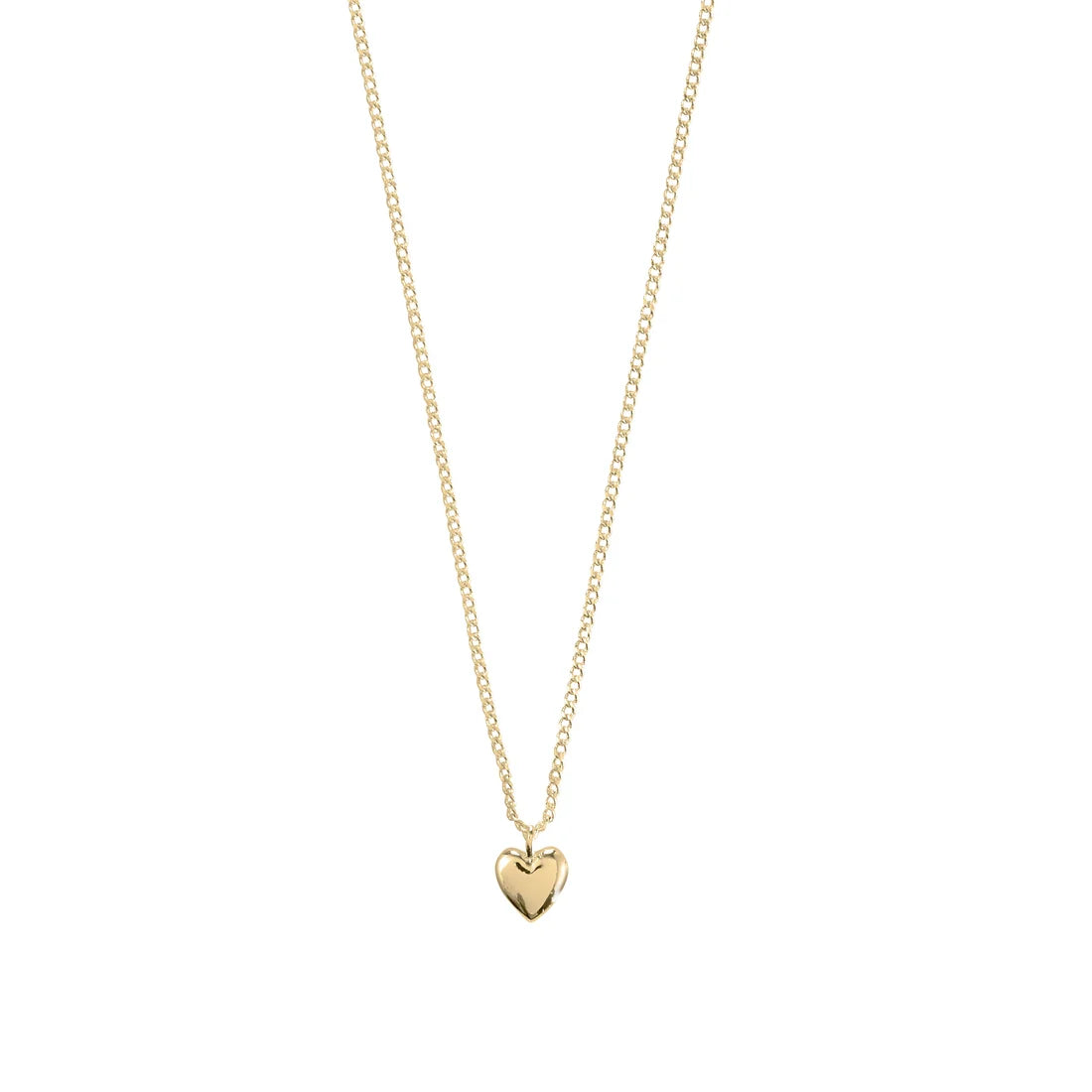 ALAIA Heart Pendant Necklace - Gold Plated