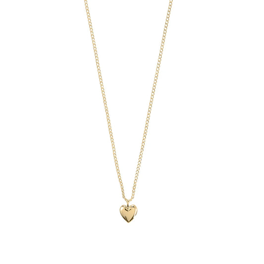 ALAIA Collier pendentif cœur - Plaqué Or