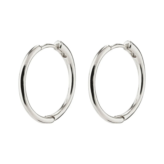 EANNA moyens anneaux 18mm - plaqué argent