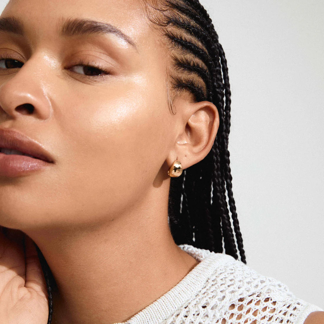 JUA Boucles d'oreilles épaisses